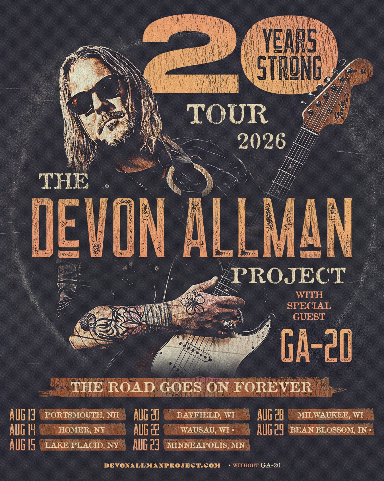 Devon Allman Devon Allman's Blues Summit Tour Poster 2026