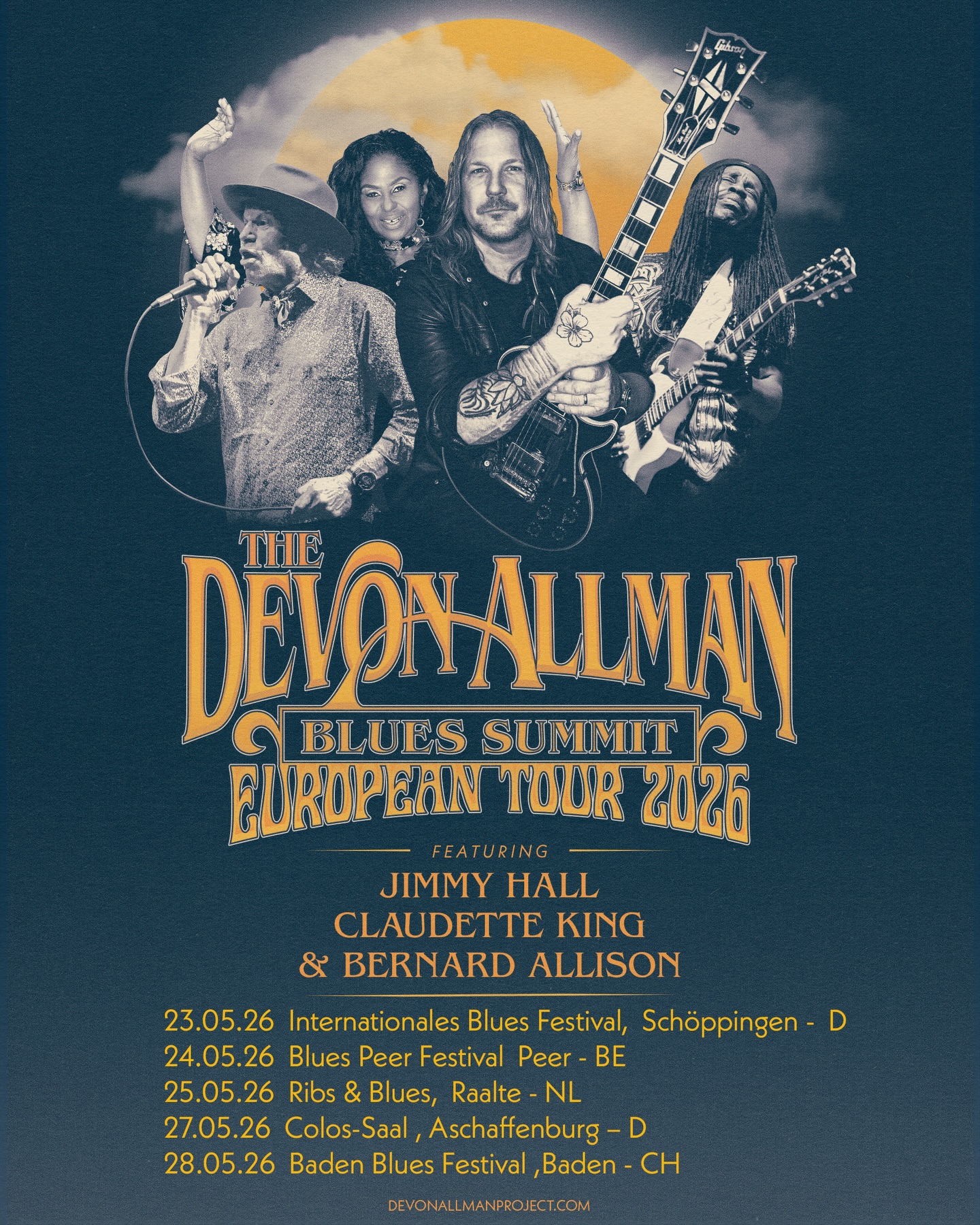 Devon Allman Devon Allman's Blues Summit Tour Poster 2026