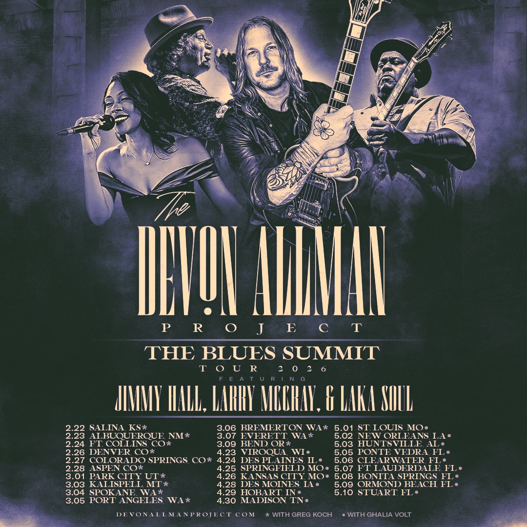 Devon Allman Devon Allman's Blues Summit Tour Poster 2026